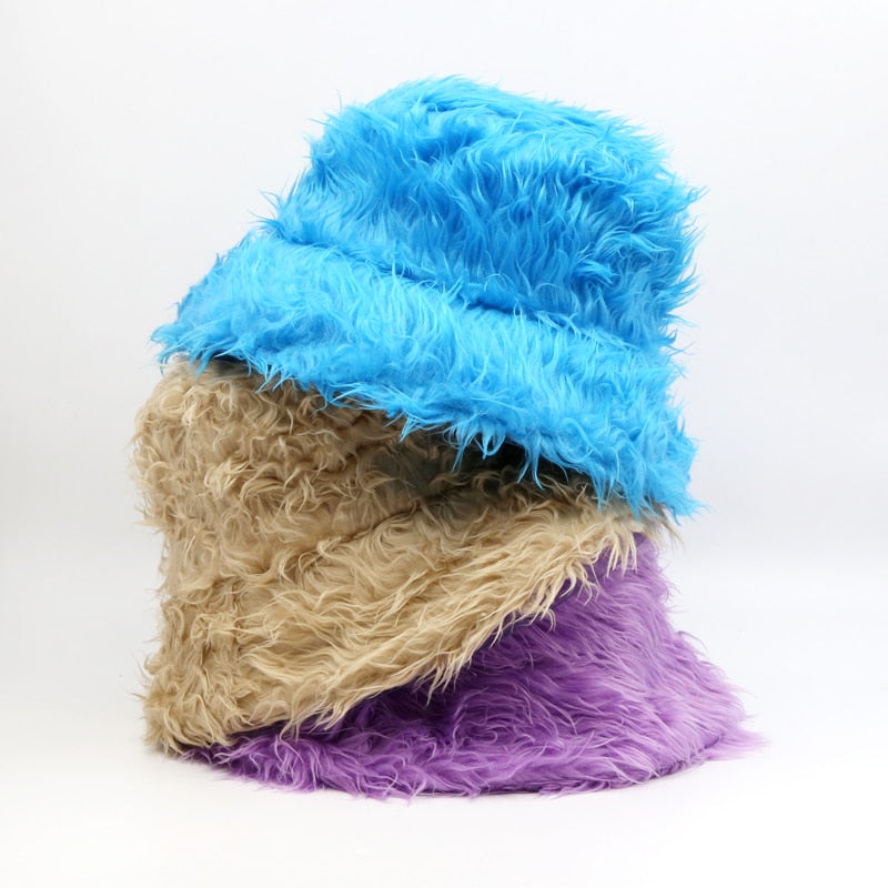 Faux Fur Bucket Hats