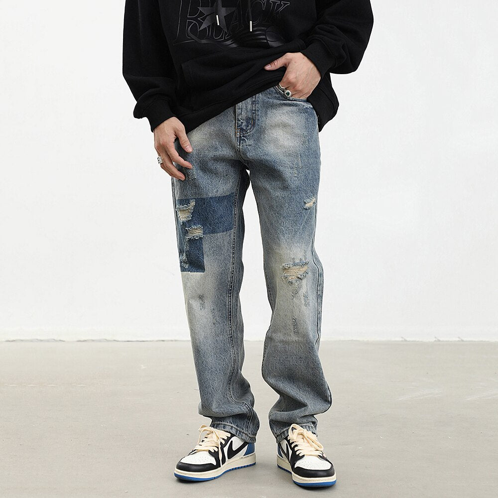 Four Season Ripped Loose Jeans