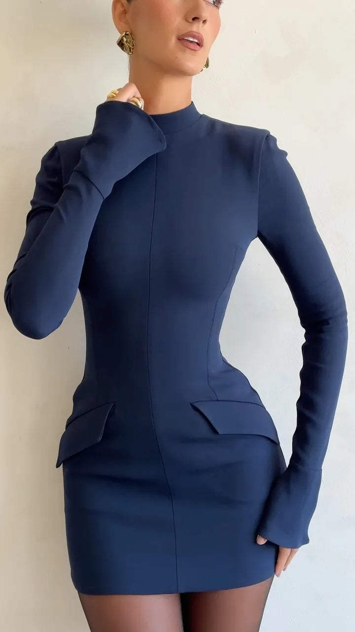 Chic Sapphire Mini Dress