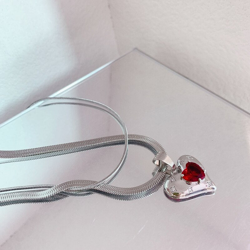 Heart Double Layer Necklace