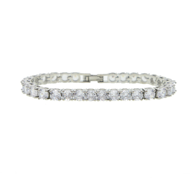 Double Heart Charm Bangle Bracelet