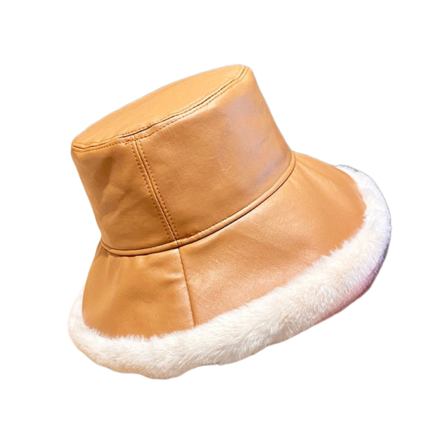 Womens Leather Bucket Hats