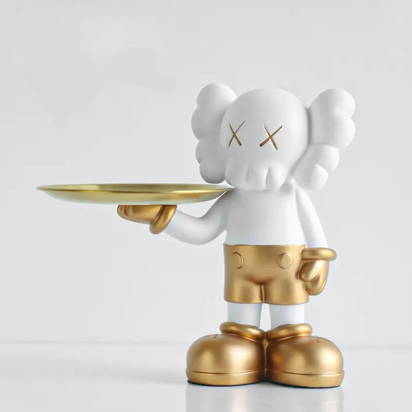 KAWS Pop Art Inspired Tray Statue