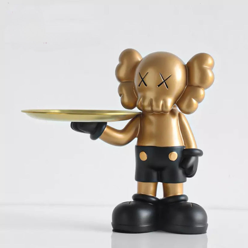 KAWS Pop Art Inspired Tray Statue