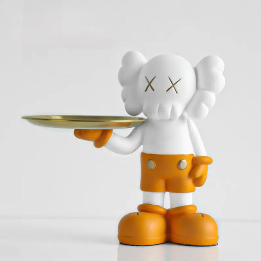 KAWS Pop Art Inspired Tray Statue