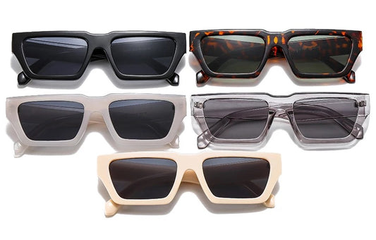 Retro Square Rectangular Sunglasses